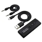 Bluetooth 5.0 Transmitter Receiver 3 IN 1 Wireless Audio 3.5mm Jack Aux Adapter