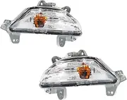Compatible for Mazda 3 Axela 2014-2016 Front Bumper LED Daytime Running Lights & Turn Signal Indicator Lamps - Foglight Compatible(Left and Right)