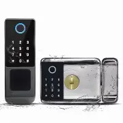 Tuya Outdoors Waterproof Smart Door Lock with Fingerprint/Key/Password/IC Card/Tuya APP Unlock Digital Key-pad Electroni