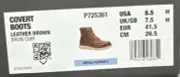 Caterpillar P725361 Covert Boots In Leather Brown Size 9.5