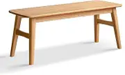 LYXWGRZD Dining Bench, Wood Bench, Entryway Bench with Rounded Corner, Farmhouse Wood Bench, Reinforced Crossbar, Table Benches, Kitchen Table Bench, Sturdy and Stable(160cm/62.9in)