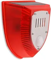 Solar Strobe Light with PIR Motion Sensor Alarm Timed Human Body Induction Infrared Alarm Light Anti-Theft Animal Repellent Device 3 Working Modes IP65 Waterproof for Home Villa Outdoor Farm Y