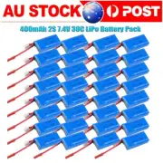 400mAh 7.4V 30C 2S LiPo Battery w/ JST Plug for Micro FPV RC Drone Quadcopter AU
