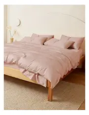 [Sheet Society] Eden Cotton Quilt Cover Set in Blush
