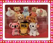 ⭐️ Lot of 10 TY Beanie Babies & Boo's - MWMT'S