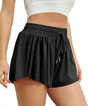 [AUTOMET] Womens 2 in 1 Running Shorts Casual Summer Athletic Shorts