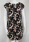 $2150 SAINT LAURENT Paris JAPANESE KIMONO Printed Shift MINI Dress FR-38 US-4 S