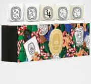 Diptyque 2024 Xmas Limited Edition Candle Set: Baies Roses Figuier 34 Narguile