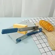 Cheese Slicer Cutter - Adjustable Thickness Cheese Cutter with Board Soft Food Slicer, Butter Cutter Multipurpose Kitchen Slicer for Cutting Sausage, Cucumber Jerky, Cheese, Meats, Sausage