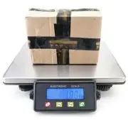 200kg/50g Digital Postal Parcel Scales Weighing Stainless Steel Platform UK