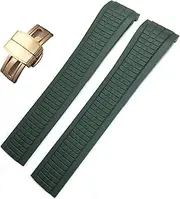 [BKUANE] For Patek Philippe 5164A 5167A AQUANAUT Philippe Series Butterfly Buckle 21mm Watch Strap Colorful Fluorous Rubber WatchBands