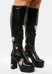 [Lamoda] Wide Calf Candyfloss Platform Boots