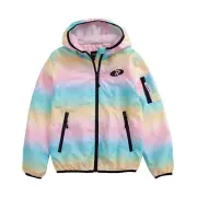 Rokka&Rolla Girls' Hooded Lightweight Water Resistant Zip-Up Windbreaker Jacket
