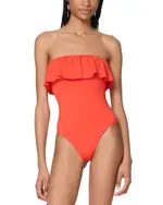 kate spade new york Ruffle One Piece Swimsuit