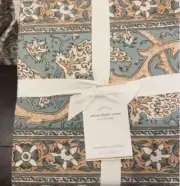 Pottery Barn Selena Medallion Duvet Cover King Block Print Kalamkari No Shams