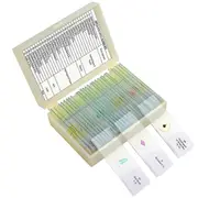 Children'S Microscope Slides, Glass Prep Slides for Microscope Accessories Suitable for All Types of Microscopes photo color