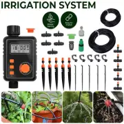 Automatic Irrigation System with Timer Garden Plant Watering Hose Micro Drip Kit
