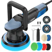 Dual Action Polisher, 900W 5/6 Inch Random Orbital Buffer Polisher, 6 Variabl...