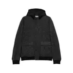 [Canali] Canali Herringbone-pattern Hooded Jacket 58 IT GREY