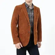 [Bciopll] Men's Corduroy Cotton Blazer Business Fashion Blazer