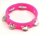 Indian Traditional Hand Percussion Music khanjari Pink Color 8 Inch
