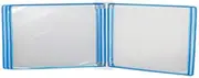 File Cabinets Document Display Folder a4 with 5 Panels and 10 Pockets for Display(PVC+Metal) 35 * 24 * 4.5CM (Color : C)