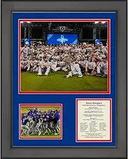 Framed Texas Rangers 2023 World Series Champions 12"x15" Baseball Photo Collage