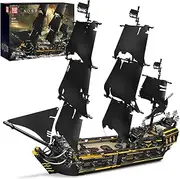 Mould King Pirates Ship Model Building Blocks Kits, MOC Black Pearl Sailboat Model Construction Set, Gift Toys for Kids/Adult Collections Enthusiasts(2868 Pieces)