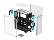 Deep Cool CC560WH V2 White Mid-Tower Computer Case (E88)