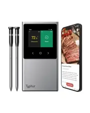 Sync Wifi Wireless Meat Thermometer Digital, 2 Probes, Smart Base, LCD Display,