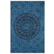 Indian Tapestry Wall hangings Blue Dye Hippie Mandala Tapestry Wall Art Colla...