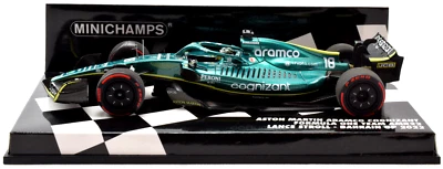Minichamps Aston Martin - Stroll - 2022 Bahrain GP 1:43 Diecast F1 Car 417220118