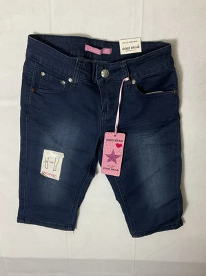 GoGo Star Denim Capri Shorts Girls Size 12 Blue