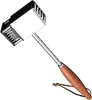 Stainless Steel Meat Tenderizer Mallet Tool Kitchen Gadgets, Meat Hammer Kitchen Utensils, Meat Mallet Non-SLIP Wooden Handle Meat Pounder