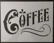 Reusable Plastic Stencil for Coffee Decor - Custom Kitchen Art, Floral & Animal