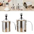 Hand Pump Manual Milk Frother Foamer Frothing Kitchen Applicance