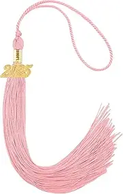 [Slergut] 2025 Graduation Tassel, Academic Graduation Cap Tassel 2025, 2025 Tassels Graduation, 2025 Tassels with 2025 Year Gold Date Charms for 2025 Grads, Graduates Graduation Cap Hat Decorations, Pink