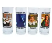 Elf Quotes 10-Ounce Tumbler Glasses | Set of 4