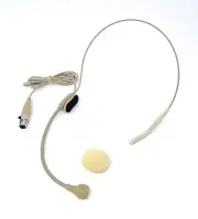 Beige Headset Microphone Mic Headworn Microphone fits Shure Wireless