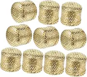Healeved 10pcs Copper Moxa Boxes Thicken Moxibustion Holders Portable Scald Moxa Burners Safe Easy to Clean for Sub Healthy Elderly Users
