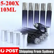 5-200Pcs 10ml Thick Gradient Glass Roll On Bottles Steel Roller Essential Oil AU