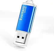 64GB USB Flash Drive, USB 2.0 Memory Stick with Keyhole,Portable Thumb Photo Stick Jump Drive Compatible with Computers, MacBook, Tablets, PC（Blue）
