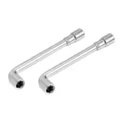 2 pcs 8mm Metric L Shaped Angled Open Hex 6 point Socket Wrenches
