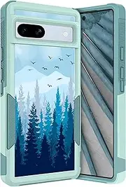 GlamCase for Google Pixel 7A 5G Case - Misty Mountains Design Printed Heavy Duty Military Grade Protection Shockproof Mint Armor Case/Cover for Pixel 7A 5G