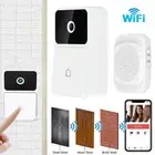 Wireless WiFi Video Doorbell Camera 1000mah Door Bell Ring Intercom Security
