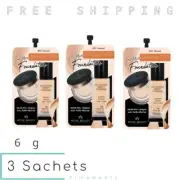 3 Sachets X 6 g ROYAL BEAUTY SOFT MATTE FOUNDATION Long-lasting Poreless Facial