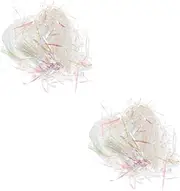 Minkissy 2 Packs Shredded Plastic for Box Filler Paper Plastic Shreds for Box Safe Recyclable Perfect for DIY Crafts Decorations