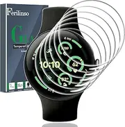 Ferilinso 6 Pack for Google Pixel Watch 3 Screen Protector 45mm, HD Clear Cover Soft Film Protective, [Case Band Friendly] [Flexible TPU Not Glass][Non-Bubbles]