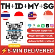 [eSIM] Malaysia Indonesia Thailand Singapore esim Travel e SIM Card DATA ASIA