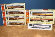 Con-Cor HO Set of 9 Royal American Shows Midway Red Plastic Unassembled NOS